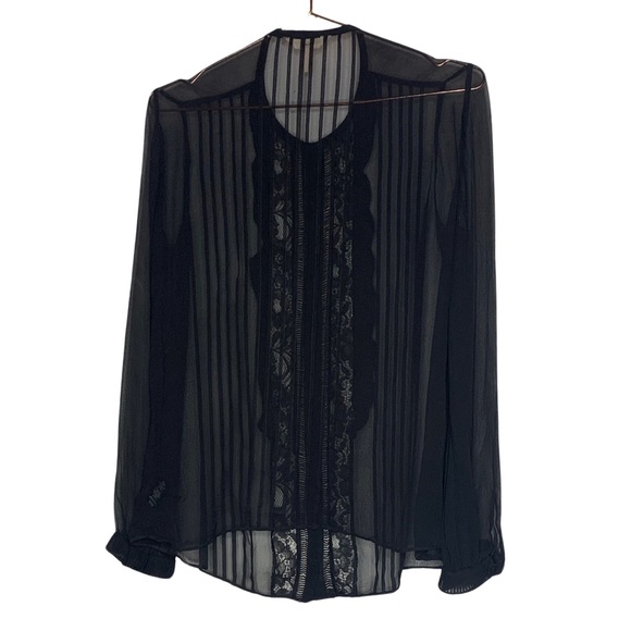 Rebecca Taylor Sheer Silk Top - Picture 3 of 5